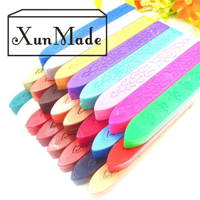 24 цвета многоцветный винтажный Ретро уплотнительный воск выделенный пчелиный