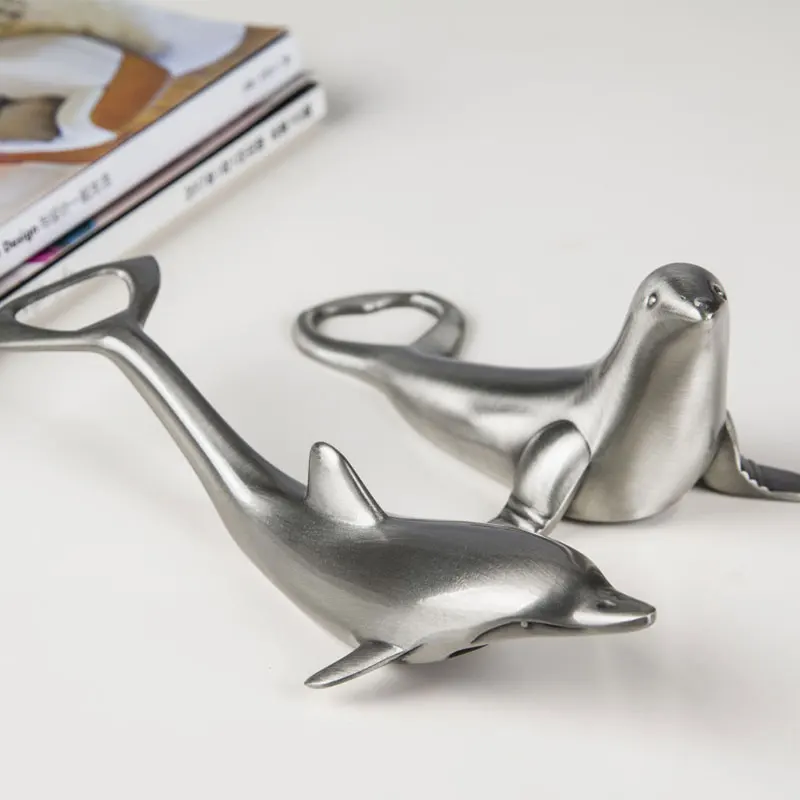 

Beer bottle opener metal Lovely Sea Lion or Dolphin bottle opener Home decorations
