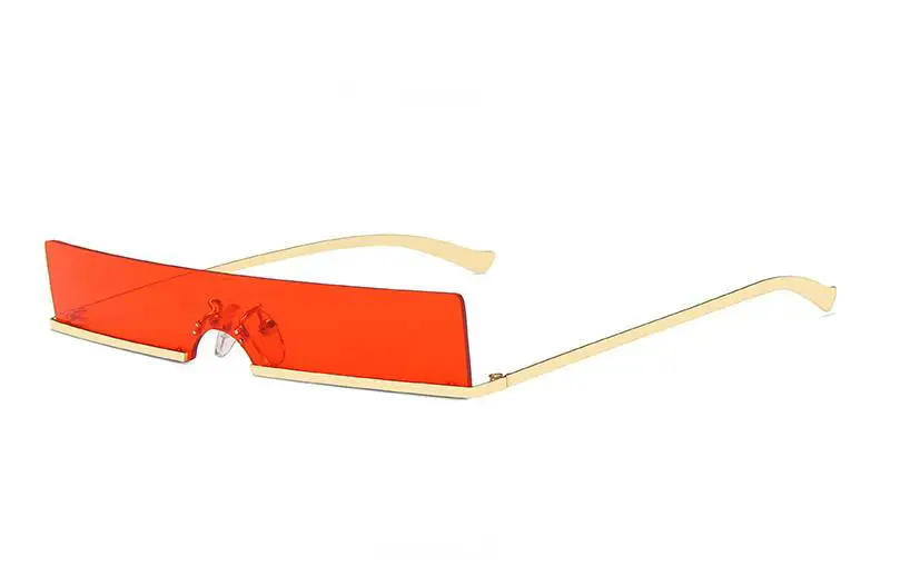 

2021 New rectangle Rimless Sunglasses Women Brand Designer Vintage UV400 Driving Sun Glass Men Frameless Fashion Eyewear
