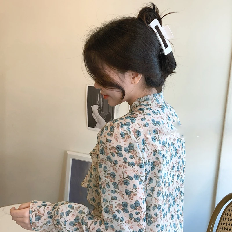 Женские однотонные заколки для волос AOMU в Корейском стиле элегантные Матовые