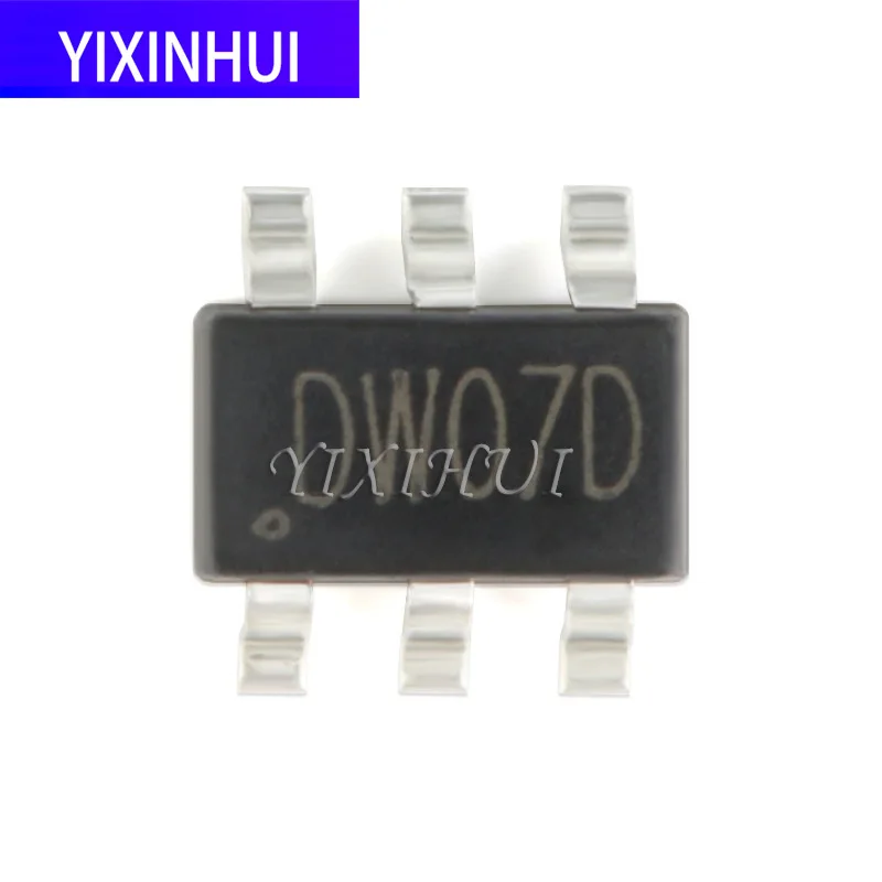 Оригинальный SMD Dw07d SOT 23 6 2 в 1 чип защиты литиевой батареи IC(5 шт.)|Аксессуары для