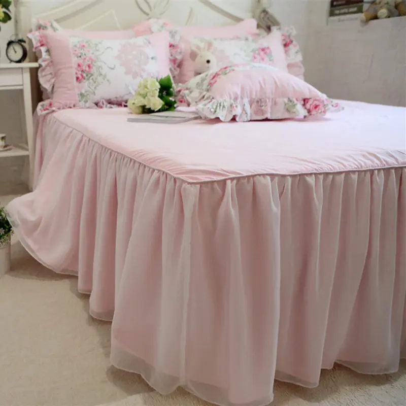 Роскошное Двухслойное шифоновое покрывало для кровати романтичное элегантное