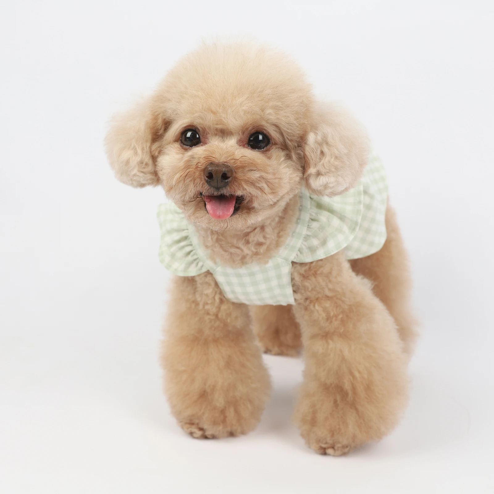 Клетчатая юбка с бантом женская одежда для собак Тэдди платье щенков