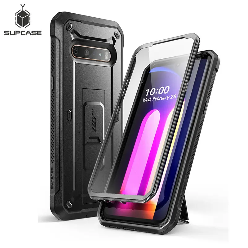 SUPCASE For LG V60 ThinQ Case (2020) UB Pro Heavy Duty Full-Body Rugged Holster Cover with Built-in Screen Protector & Kickstand