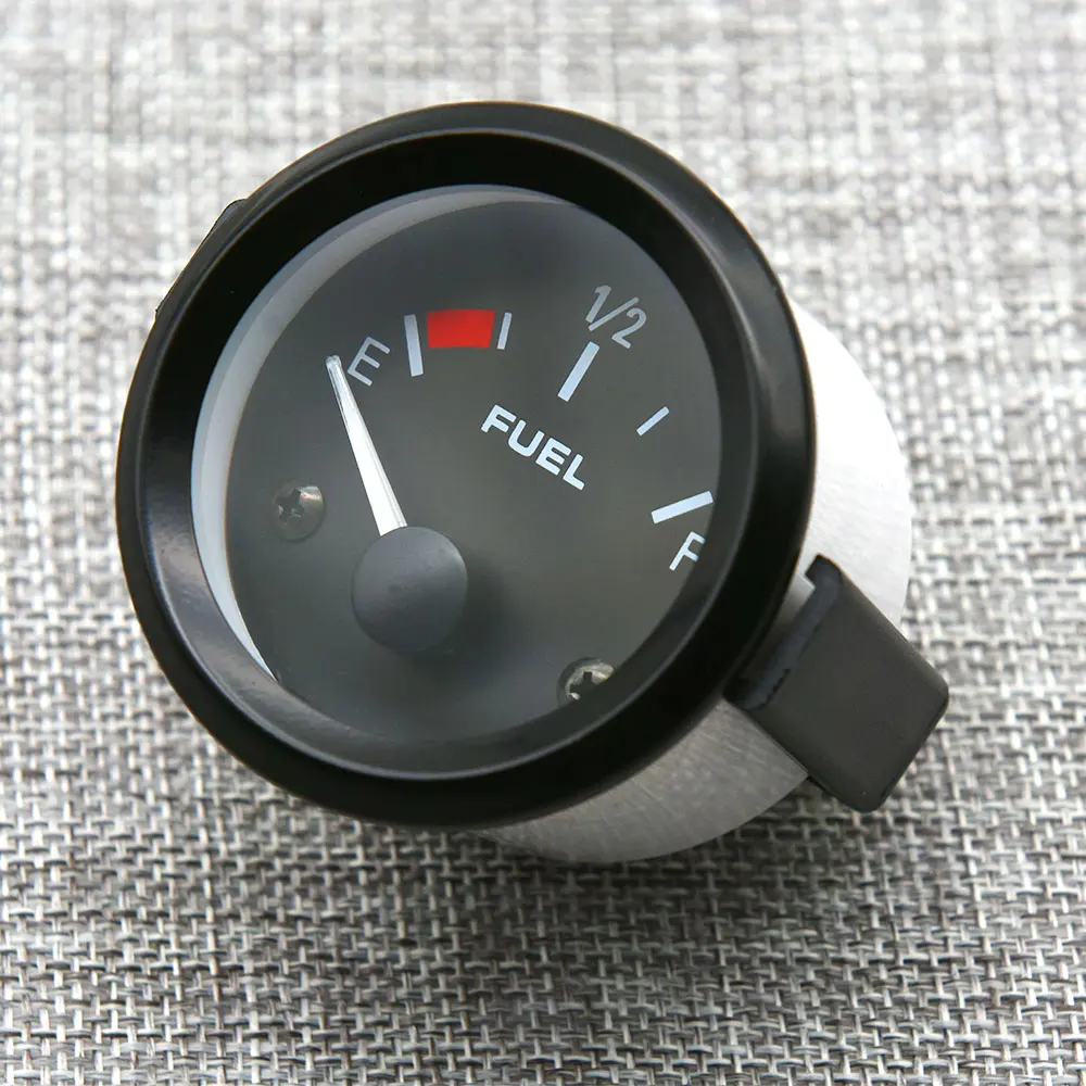 52mm fuel gauge 240 33ohm fuel level gauge with fuel float sensor empty to full 12v car truck oil level indicator meter point free global shipping