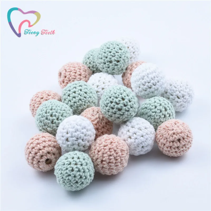 100 шт. деревянные бусины для прорезывания зубов 20 мм | Украшения и аксессуары