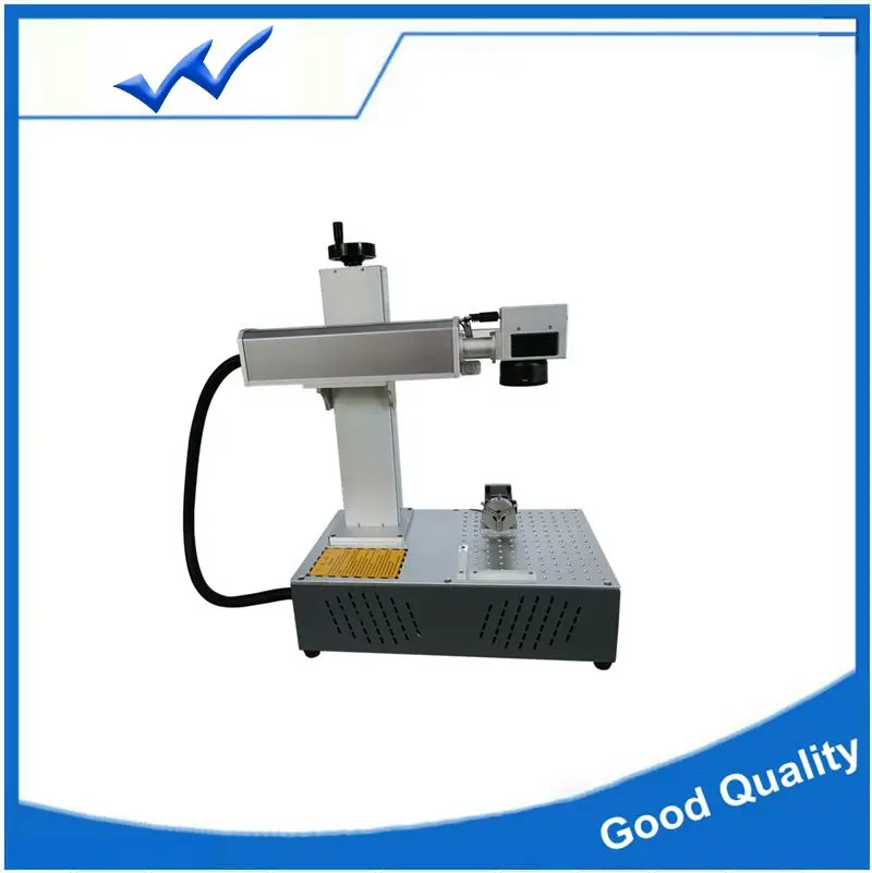 

Gold Engrave and Cut Machine Laser Fiber 50W Raycus Jewelry Marker Laser with Rotary for Ring Writing