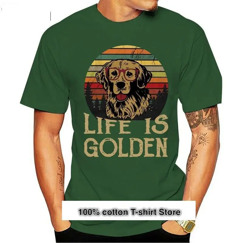 

Retriever-Camiseta Vintage dorada para hombre, Camisa de algodón Negro S 4Xl