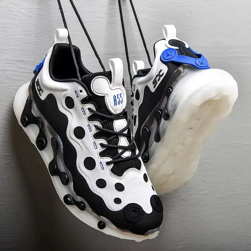 

2021 New Trend Summer Breathable All-match Men's Ins Style Fashion Design Thick-soled Soft And Comfortable Running Shoes