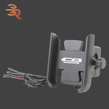 For Honda CB1000R CB 1000 R SC60 SC80 2008-2013 2014 2015 2016 2017 2018 2019 2020 2021 Motorcycle Phone Holder With USB Charger