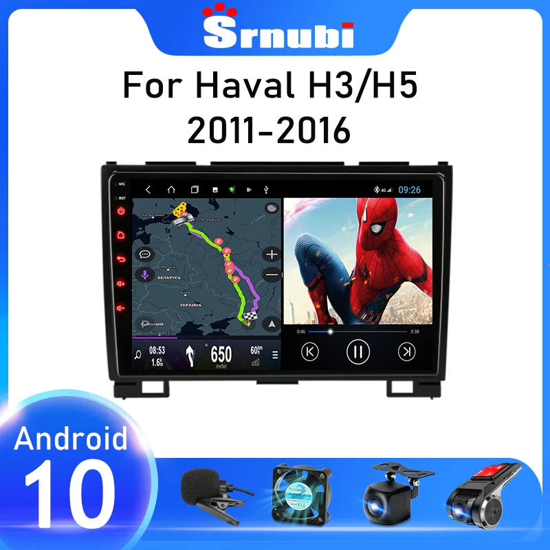 Автомагнитола 2DIN 9 дюймов Android 10 0 мультимедийный видеоплеер для Haval Hover Great Wall H3 H5