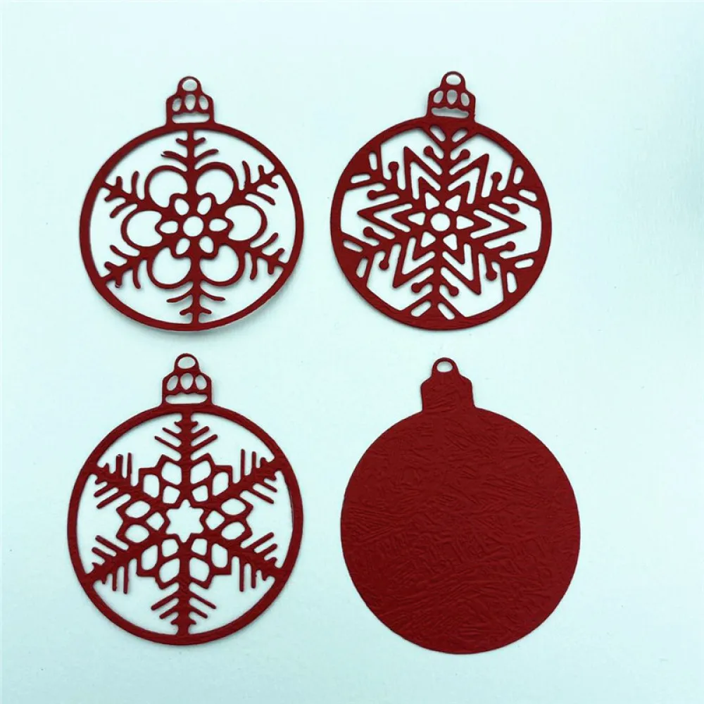 Металлические Вырубные штампы Рождественская Снежинка Кулон Сделай Сам