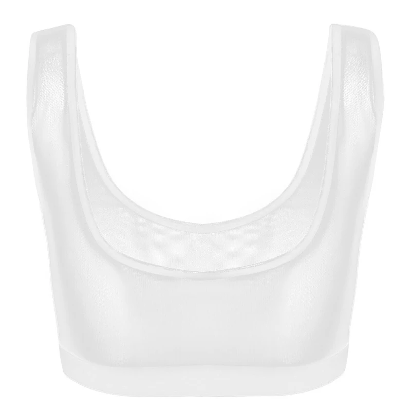 

Kayotuas Women Camisole Sexy Crop Top See-through Transparent Elastic Mesh Hot Sale Slim Underwear Ladies Outfit