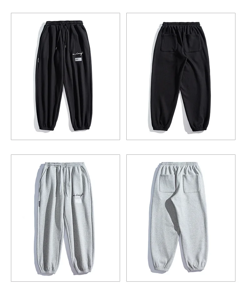 

New Joggers Sweatpants Men Loose Casual Sports Embroidery Pants Male Streetwear Hip Hip Harem Pant