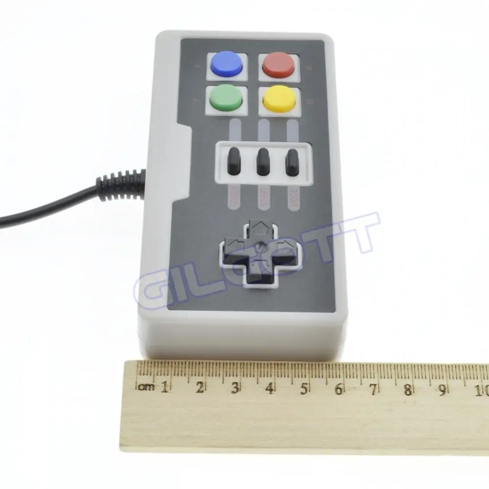Фото Проводной игровой USB-контроллер геймпад NES FC для ПК ноутбука телевизора Windows Mac Linux Проводной игровой USB-контроллер геймпад NES FC для ПК ноутбука телевизора Windows Mac Linux