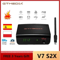 new arrival gtmedia v7 s2x hd dvb s2 satellite receiver with usb wifi upgrade from gtmedia v7s hd v7s2x no app included