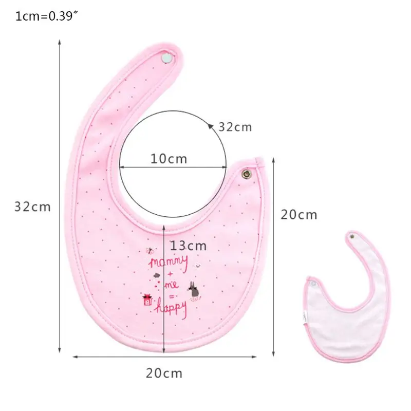 

3 Pcs/Pack Newborn Feeding Bibs Baby Cotton Bandana Saliva Towel Burp Cloths D7YD