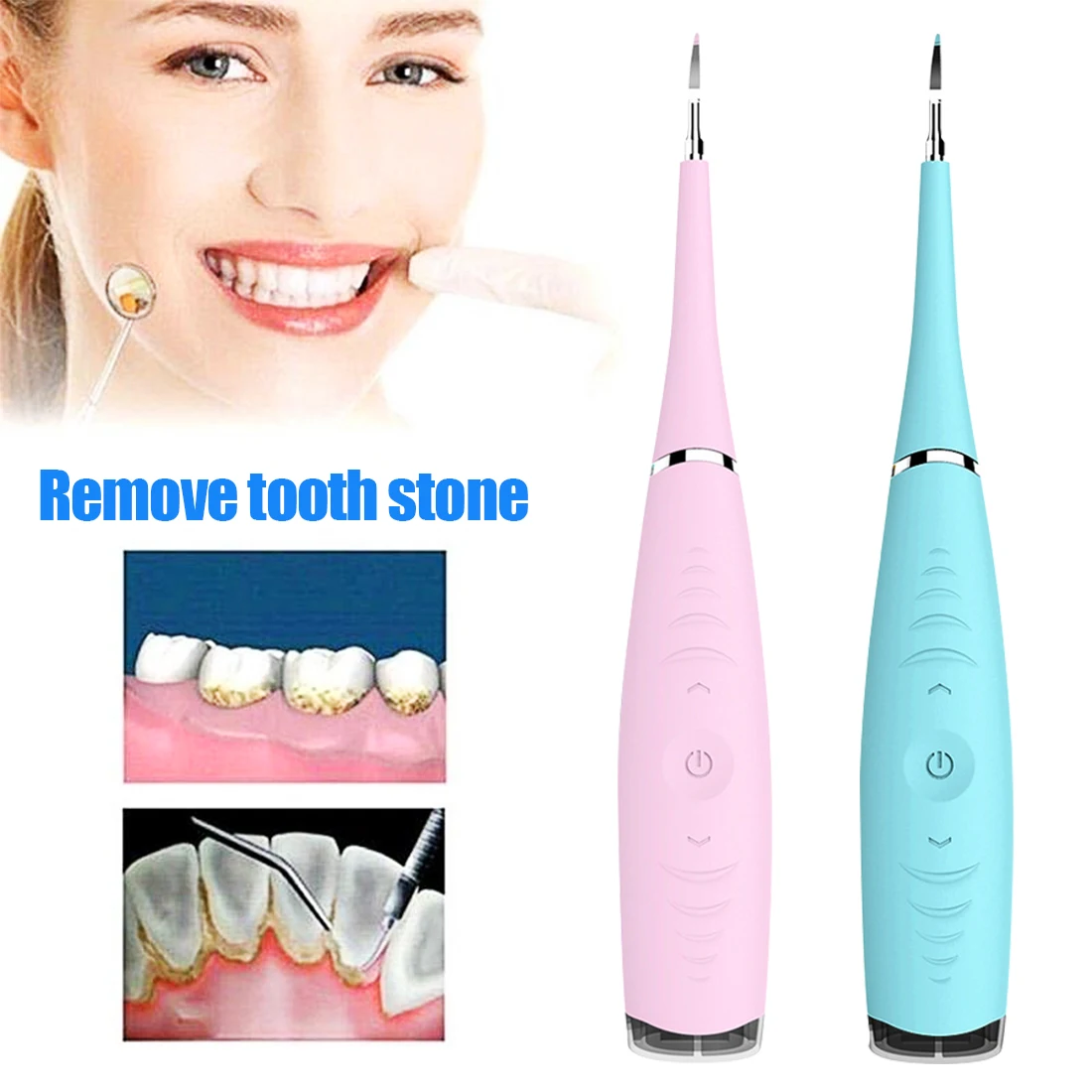 

Oral Irrigator Portable Electric Sonic Dental Scaler Teeth Whitening Water Flosser Tooth Cleaner Calculus Stains Tartar Remover