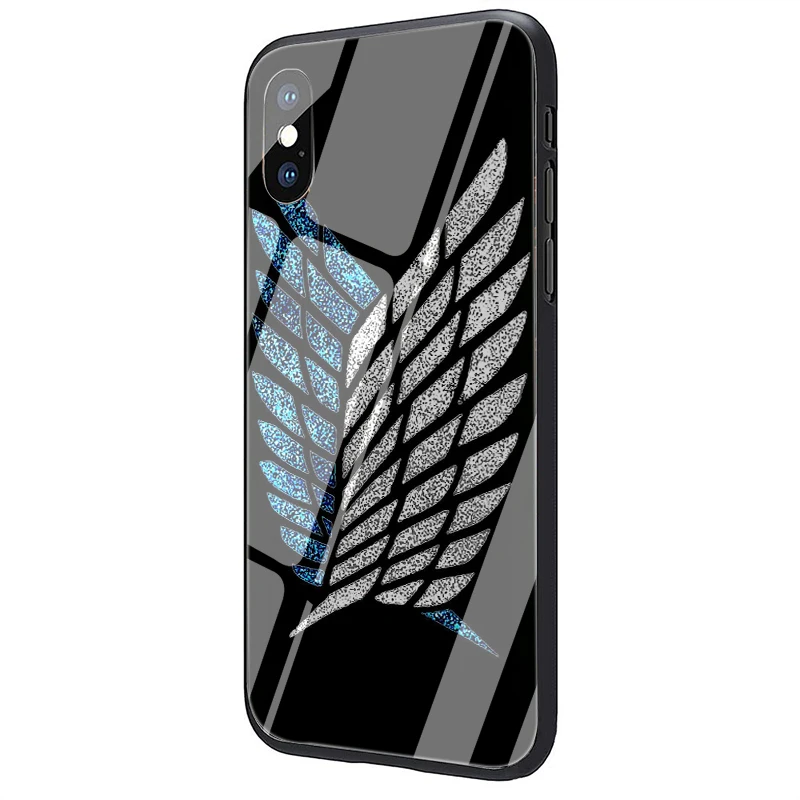 G11 EWAU атака на Титанов аниме чехол из закаленного стекла для телефона для iphone 5 5s SE 6 6s 7 8 plus X XR XS 11 Pro Max - Цвет: G11