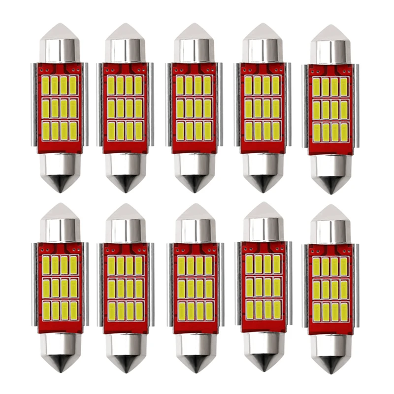 4014 12SMD C5W белый свет интерьера 31 36 39 41 мм клиновидные светодиоды для автомобиля