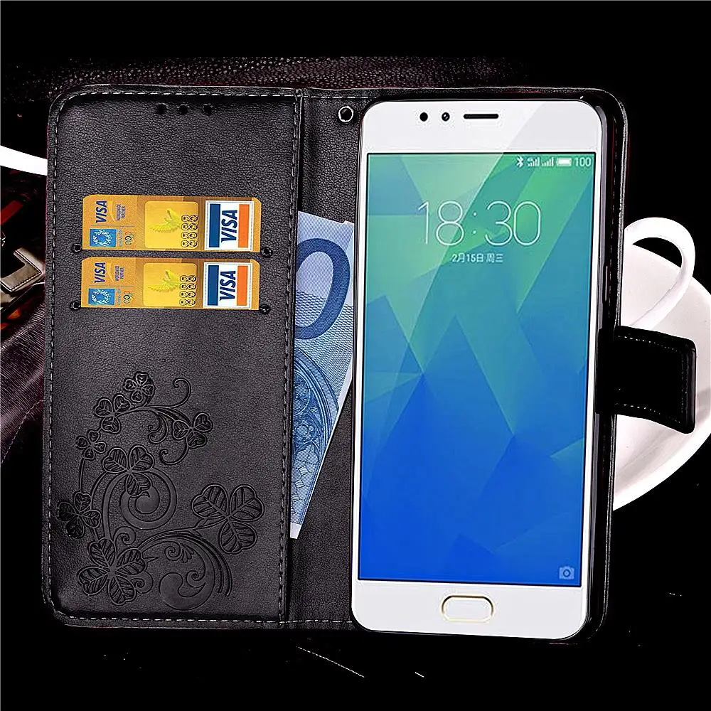 Для Meizu M8 Lite M5S M3S M3 мини M6 M5 Note 9 8 6 5 с 3 цветками и кожи(полиуретан) с отделением для карт и откидной Чехол на Meizu X8 V8 Pro крышка чехол s