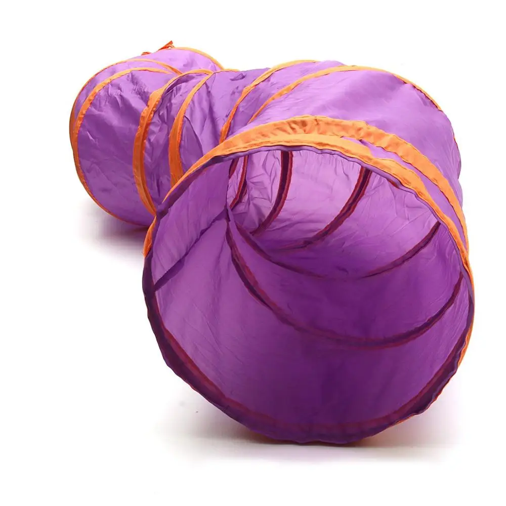 Забавная игрушка для кошек игровой тоннель с 3 отверстиями складные Складные