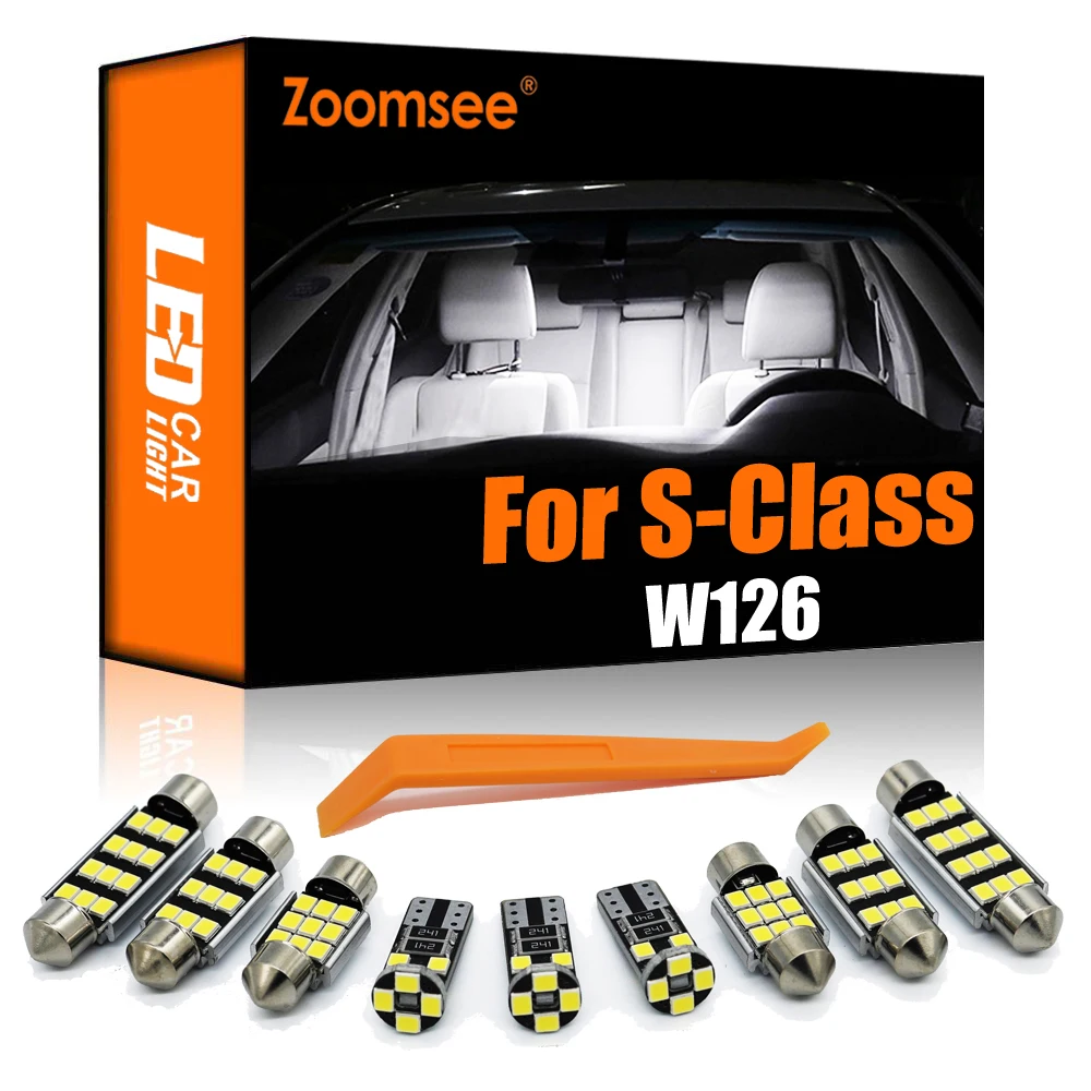 

Zoomsee 16Pcs Interior LED For Mercedes Benz S Class 126 W126 C126 1979-1991 300 380 420 500 560 SE SEL Canbus Vehicle Light Kit