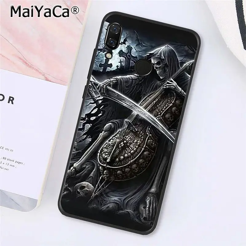 MaiYaCa Мрачный Жнец "скелетная" Капа чехол для телефона для Xiaomi Redmi8 4X 6A S2 5A Redmi 5 5Plus Note7 8Pro 7A 6A
