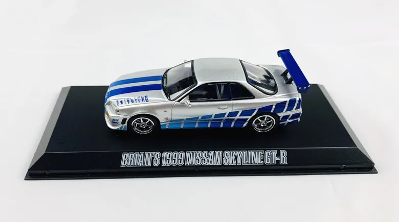 GreenLight 1:43 BRIAN'S 1999 нсрб в SKYLINE GT R бутик брелок для автомобильных ключей игрушки