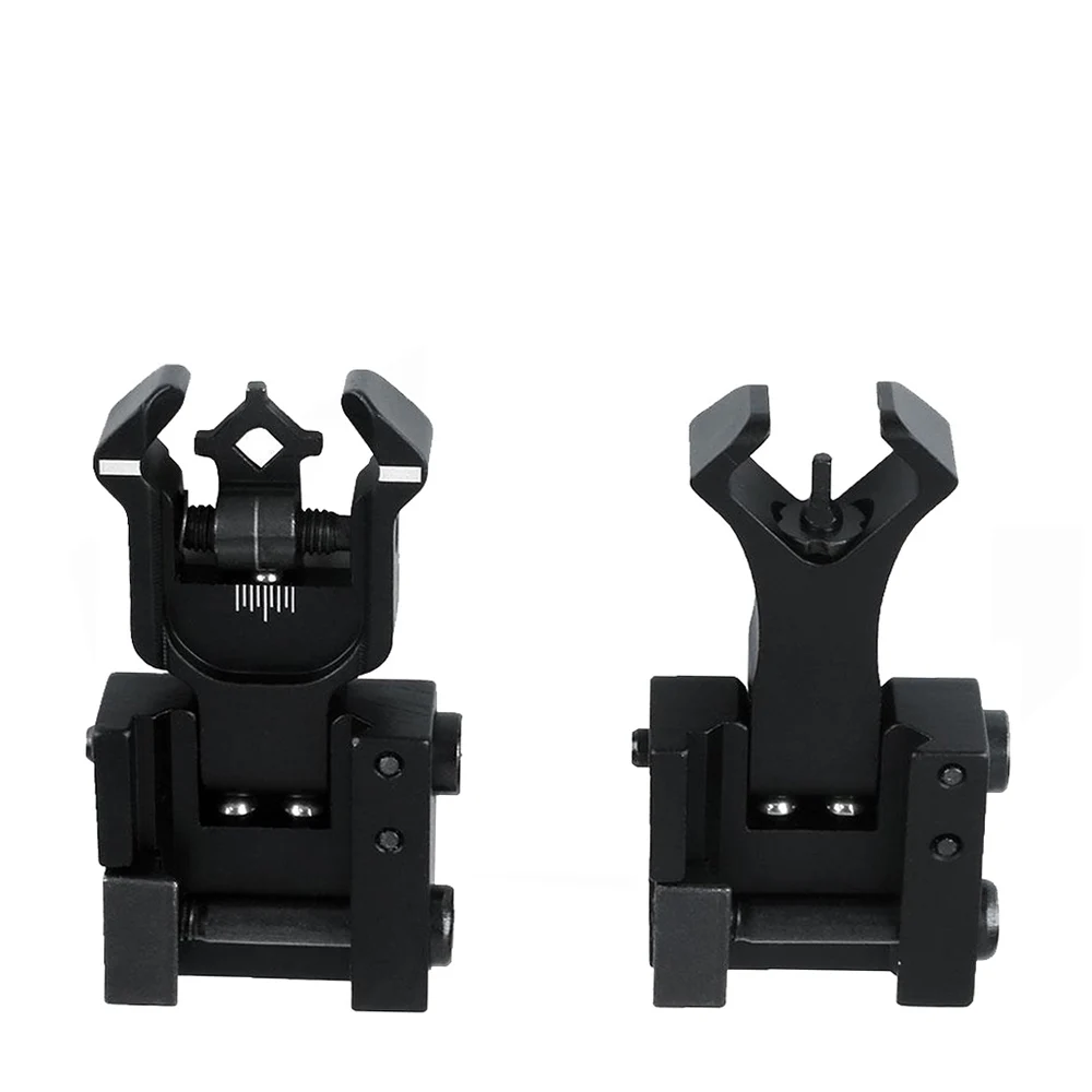 

20 мм рельс AR15 складной Флип вверх передний задний прицел Железный прицел набор двойной алмазной формы защитное крепление