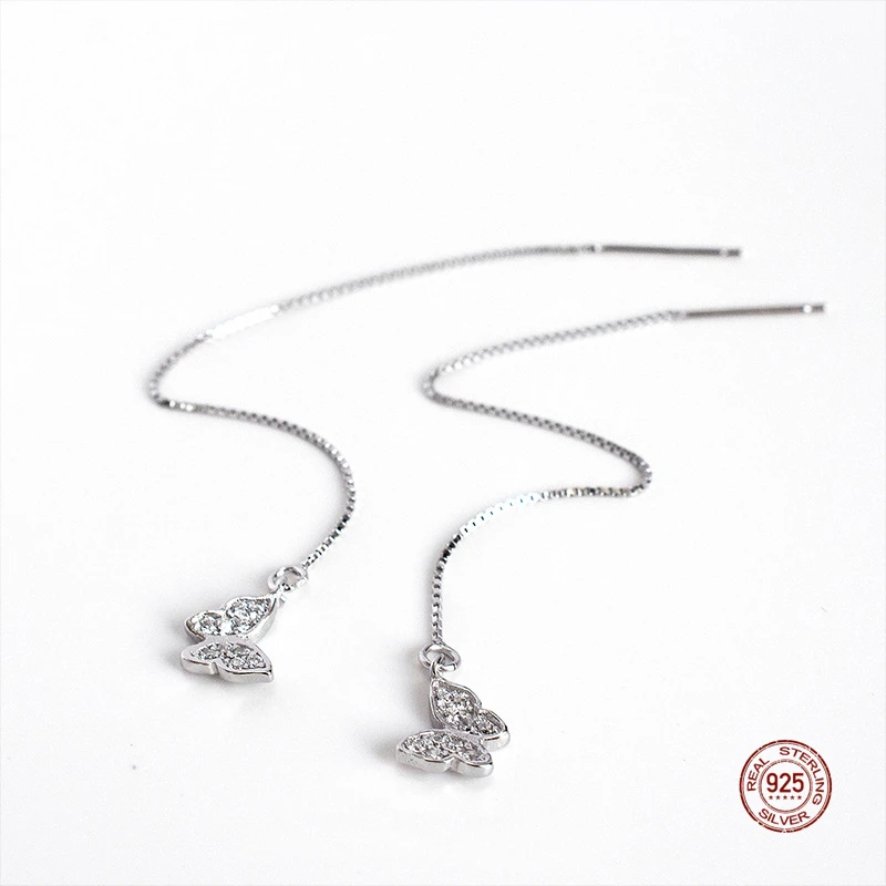 

Серьги-бабочки женские из серебра 925 пробы, классические