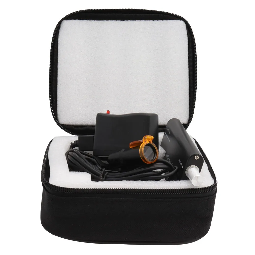 Налобный фонарь с раскладным фильтром удобный для стоматологических налобных