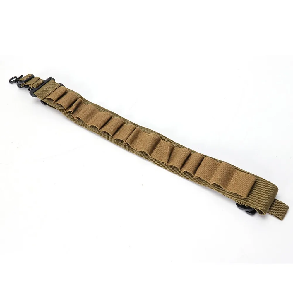 15 Rounds Bullets Shotgun Bandoleer Bandolier For 12GA Shell Ammo Belt 2 Point Sling Military Shoulder Strap Hunting Accessories | Спорт и