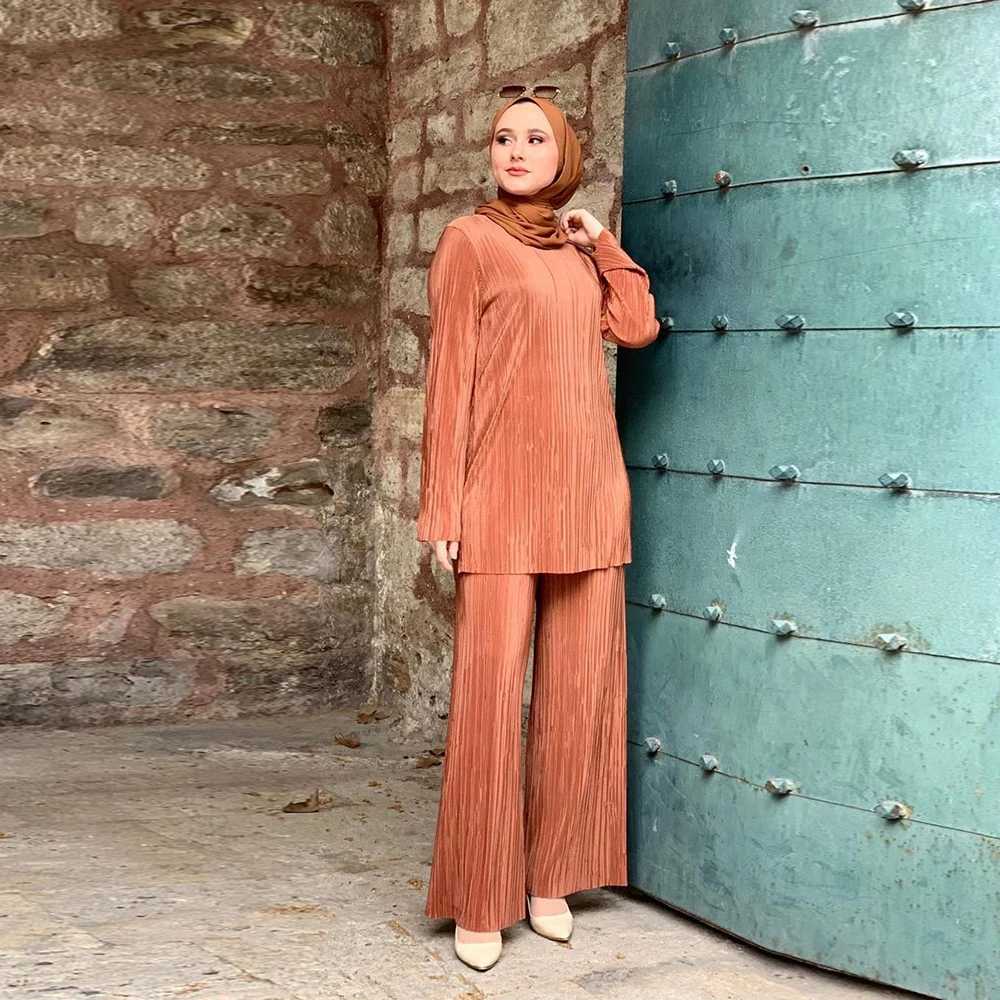 

Eid Mubarak Dubai Abaya Turkey Arabic Muslim Hijab Dress Sets Islam Clothing Abayas For Women Robe Femme Musulman Ensembles