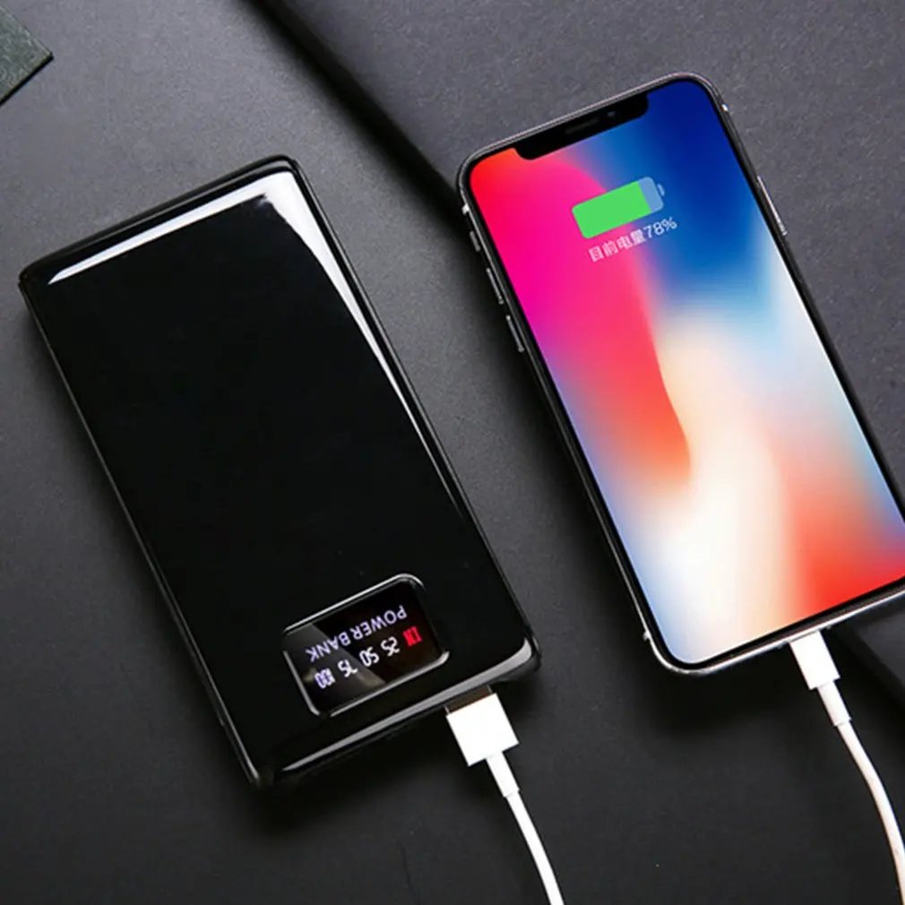 Корпус внешнего аккумулятора с ЖК дисплеем 6 аккумуляторов 18650|Аксессуары для