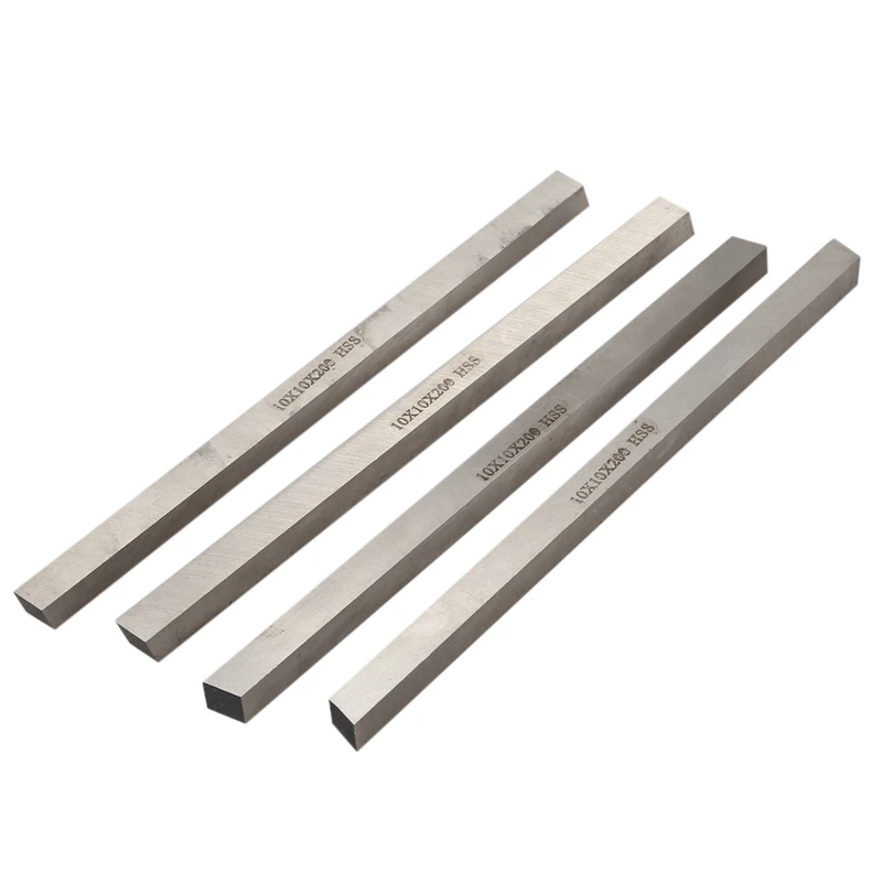 

SHGO HOT-4x High Speed Steel HSS CNC Lathe Cutting Tool Bits Bar 10x10x200mm Silver