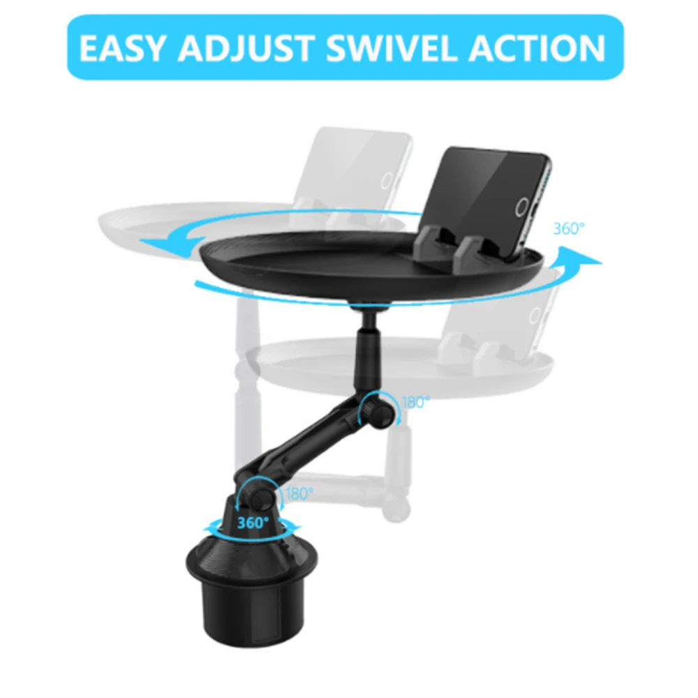 

New Creative Car Dining Tray Tray Car Travel Coffee Burger Rack Car Driver Drinks Holders Drinking Cup Mobile Phone Holder