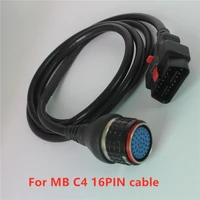 car main cable for mb sd c4 c5 obd2 16pin cable for mb star sd compact 4 obdii 16 pin car diagnostic tool connect testing cable