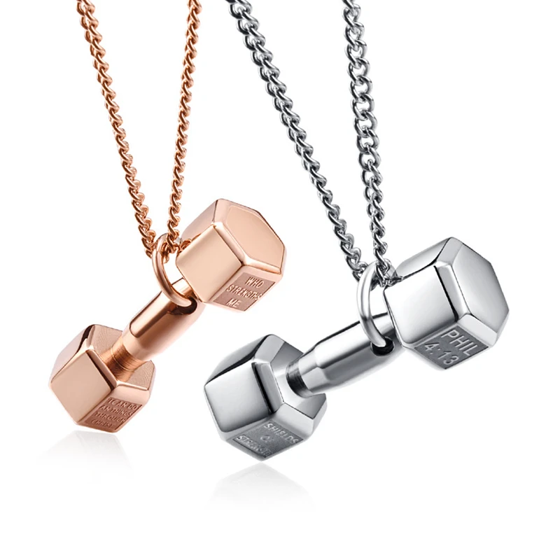 Спортивные ювелирные изделия ожерелье из титановой стали подвеска для мужчин