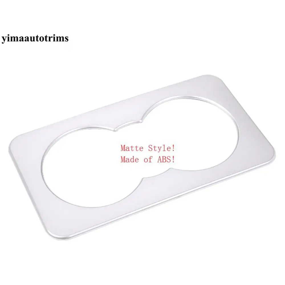 

Rear Seat Water Cup Holder Frame Cover Trim For Land Rover L462 Discovery 5 2017 - 2020 ABS Matte Interior Refit Kit Accessories