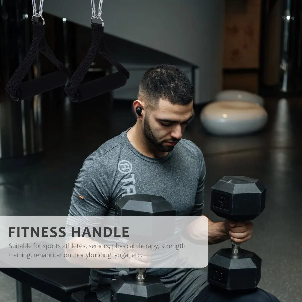 

1 Set of Fitness Handles Exercise Rings Workout Training Handles