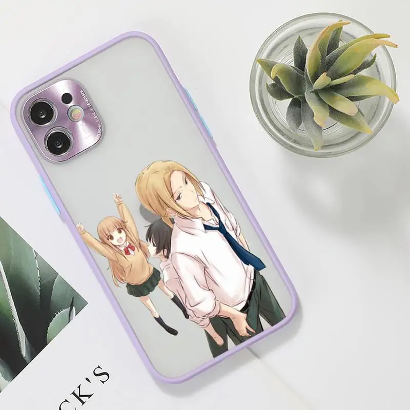 

Tanaka-kun is Always Listless Phone Case purple matte transparent For iPhone 7 8 x xs xr 11 12 pro plus max mini Clear Funda