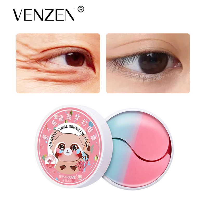 

MERMAID Nicotinamide Moisturizing Eye Mask Patch Crystal Collagen Anti-Wrinkle Anti Aging Remove Dark Circles Eye Care 60pcs