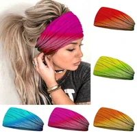 4 colors new fashionable and versatile milk silk stretch sports headscarf yoga headband hair accessories for women