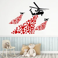 diy art banksy plane wall art decal wall stickers pvc material vinyl stickers home decoration accessories