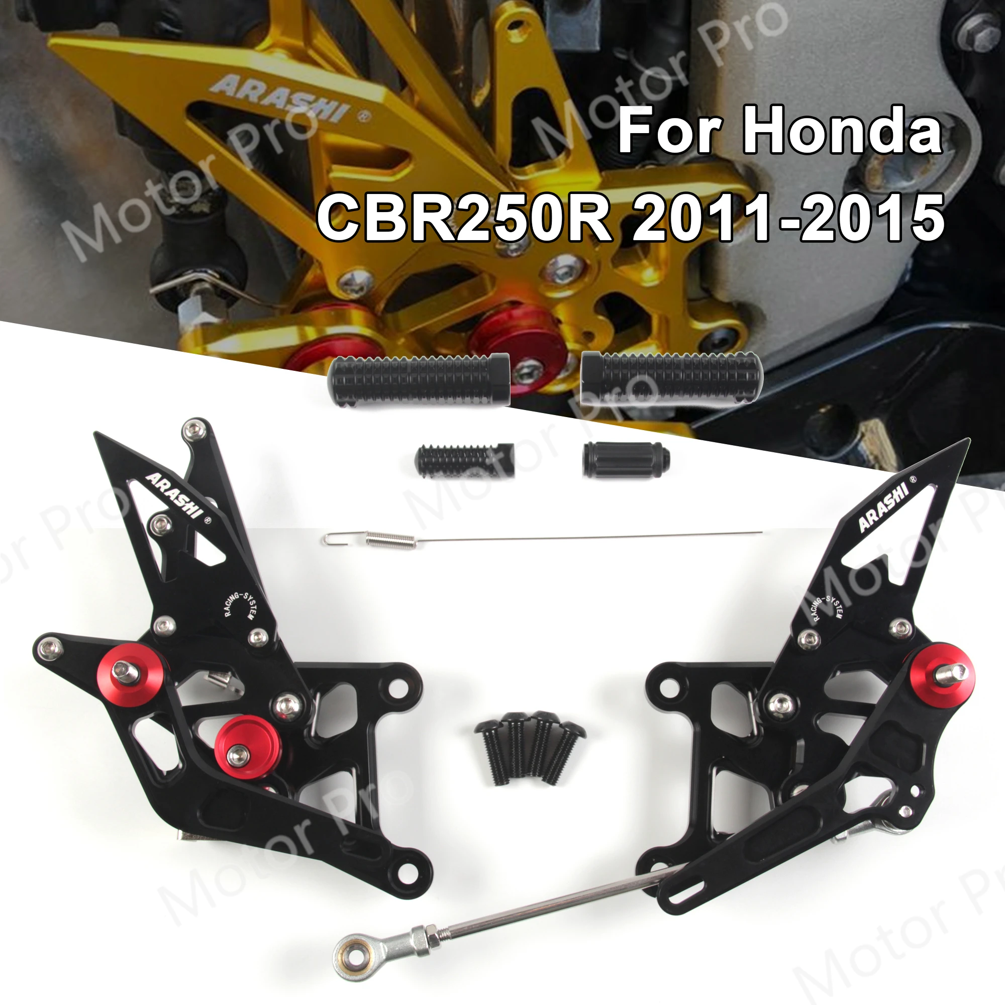 Регулируемые подножки для мотоцикла Honda CBR250R 2011 2020 педаль CBR 250 R CBR250 250R 2012