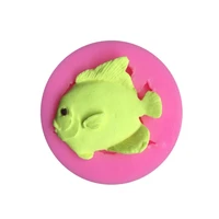 cartoon ocean fish fondant shell conch cake silicone mold candy chocolate mould diy baking decoration tool animal clay resin art