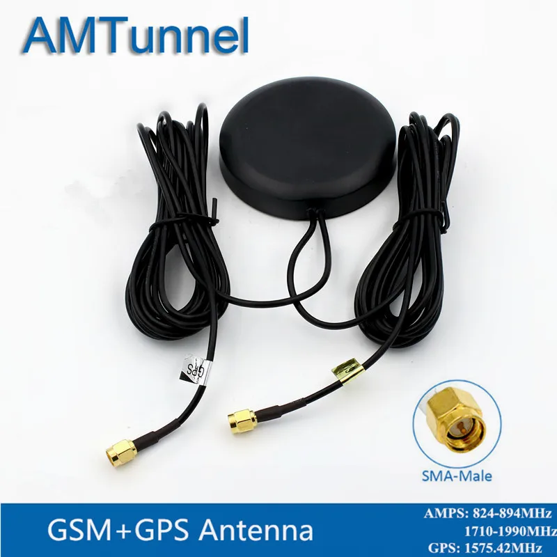 Антенна Coche GSM антенна GSP приемник GPS SMA штекер с 3 м кабелем Двухдиапазонная