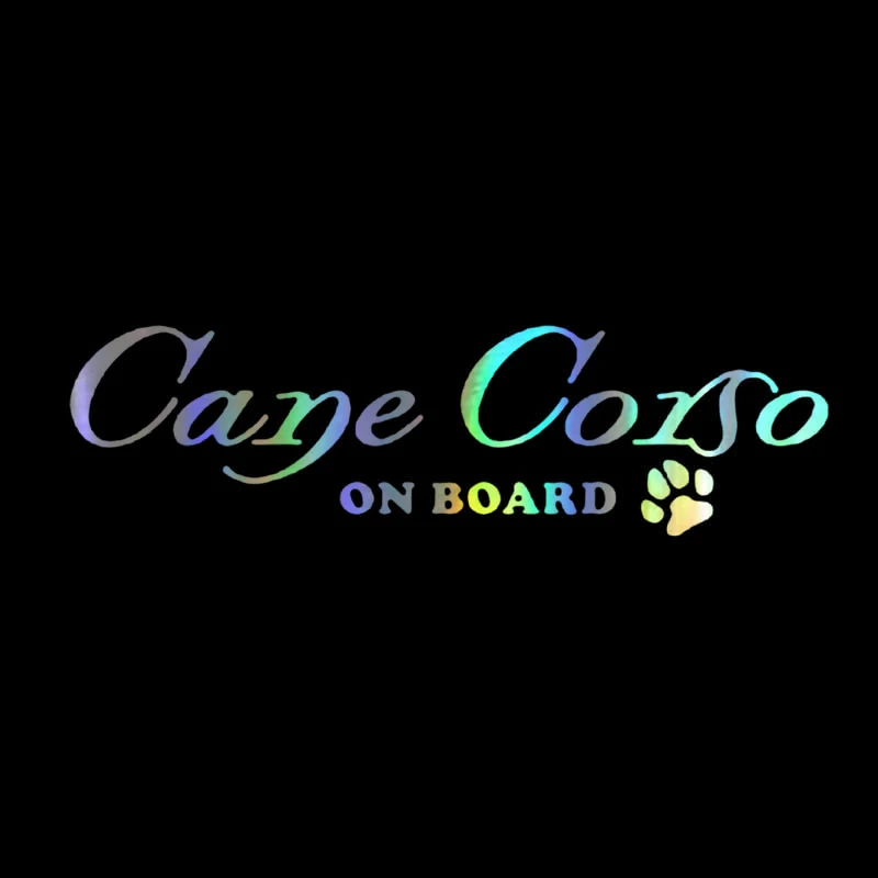 

Car Sticker 3D 15*3.9cm Cane Corso Dog On Board Paw Prints Stickers On Car Funny Vinyl Stickers Decal JDM Motorcycle Car Styling