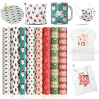 lucky goddness 8 pcs 1212 in christmas pattern sublimation paper cricut joy suitable for mouse pad infusible transfer ink vinyl